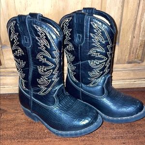 Toddler black cowboy boots size 6.5